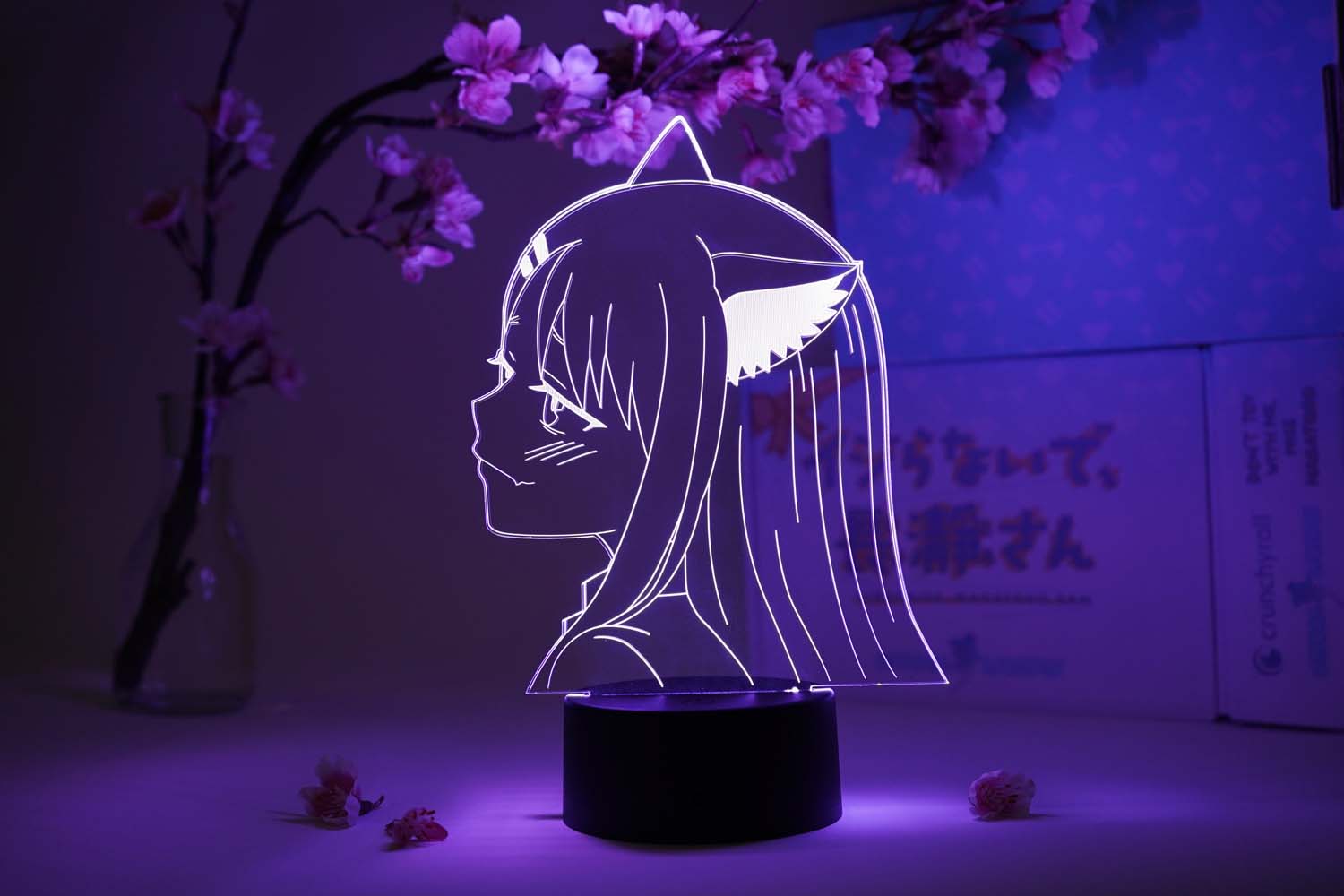 Buy SDGSDGD Anime Demon SlAyer Muichiro Tokito lamp Cool 3D Illusion Night  Lamp Home Room Decor Upward Lighting Acrylic LED Light Xmas Gift Otaku Glow  Desktop Lamps16 Colors with Remote Online at