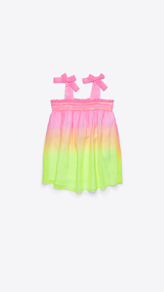 Image of Strappy Chiffon Ombre Dress