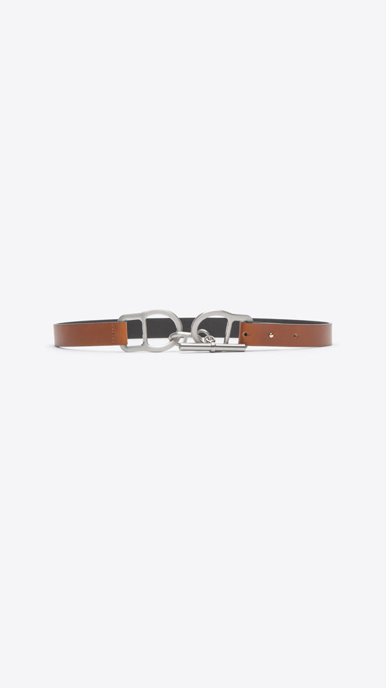 Image of Smooth Edginess Stick and Ring Belt - Silver