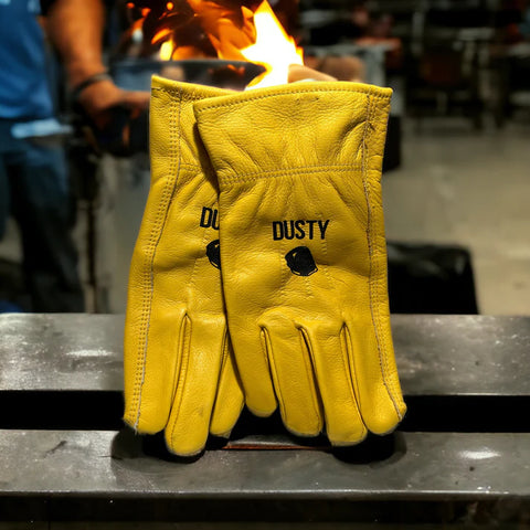 Custom Welder Helmet Work Gloves