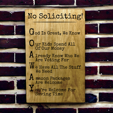 Choosing the Right No Soliciting Sign