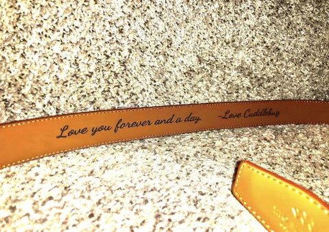 Personalized Leather Belt