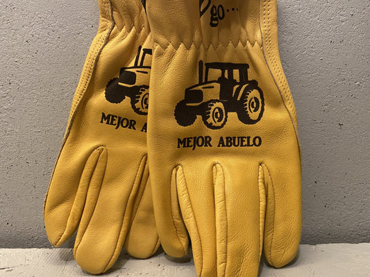 Custom Leather Gloves, Cattle Brand, Personalized Work Gloves, Cowboy Gloves,  Ranch Groomsman, Western Gifts, Cowhide, Rodeo 