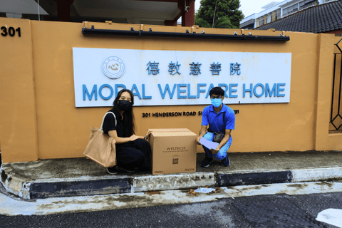 wistech sponsor masks to moral welfare home