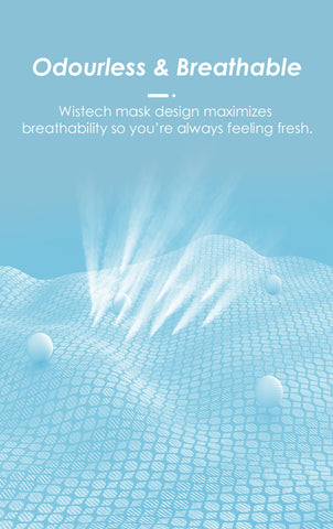 Wistech KN95 Face Mask - Odourless and Breathable