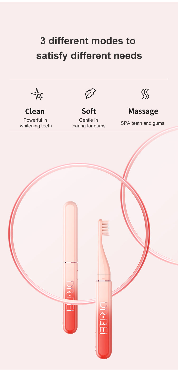 DR.BEI Q3 Sonic Electric Toothbrush Xiaomi Youpin DR·BEI Q3 Sonic Electric Toothbrush Rechargeable Softbrush Tooth Brushes IPX7 Waterproof Electronic Tooth Cleaner for Adults