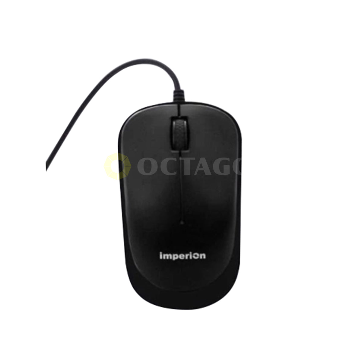 Imperion Ms 110 Black Office Wired Mouse Octagon Computer Superstore