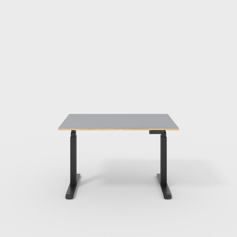 grey sit-stand desk