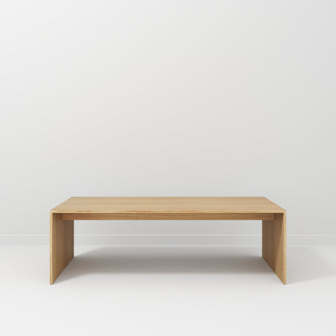 oak table with solid sides