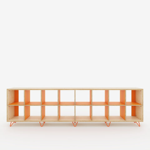 orange-plywood-open-shelves