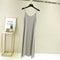 Img 16 - Summer Modal Round-Neck Slip Dress Korean Mid-Length Solid Colored Camisole Dress