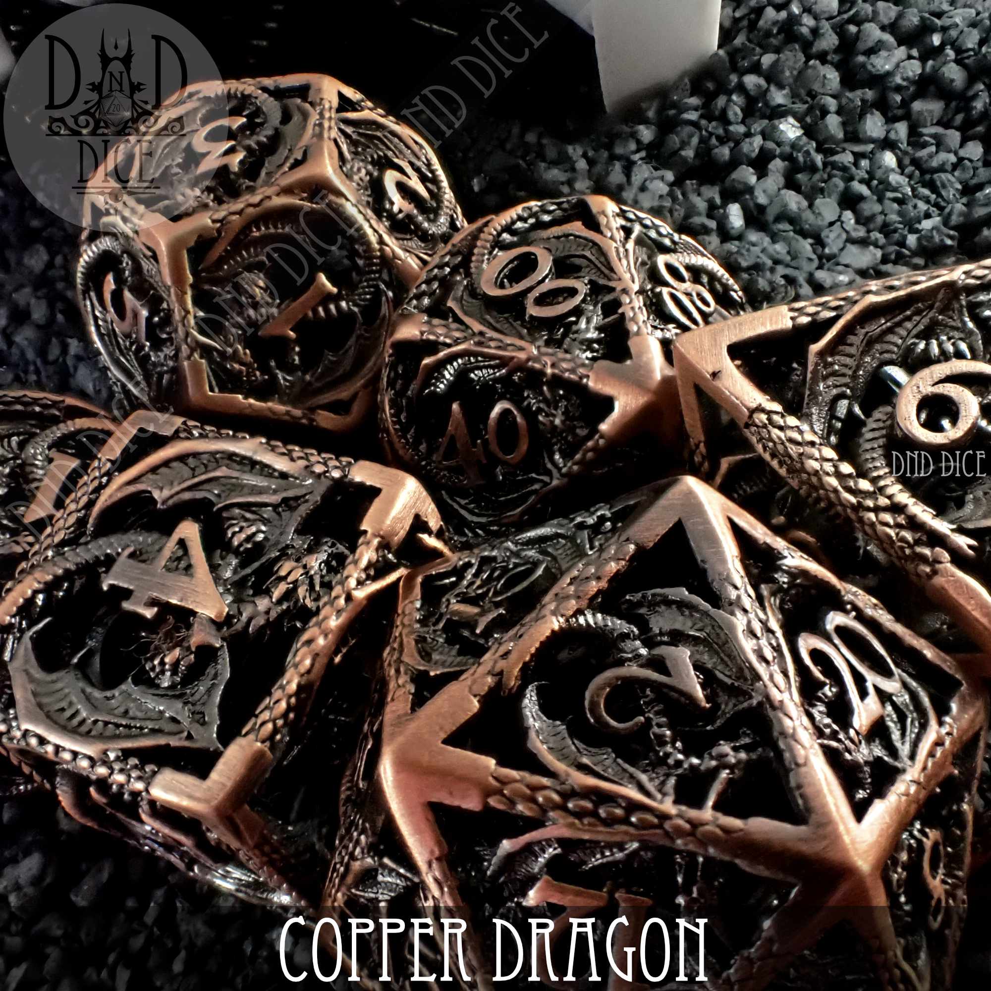  Endless Honor Dice (Silver) D20 Dice with Celtic Knots