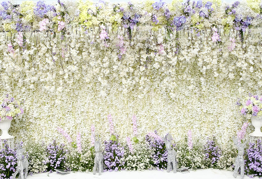 Flower Wall Decoration Photo Backdrop for Wedding D1031 – Dbackdropcouk