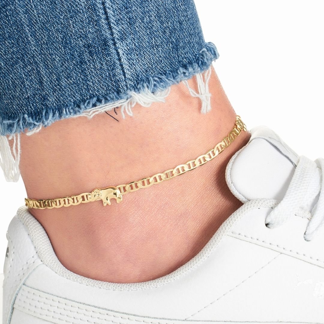 LOUIS VUITTON Cheville Anklet Bracelet 18K Yellow Gold 750 90185857