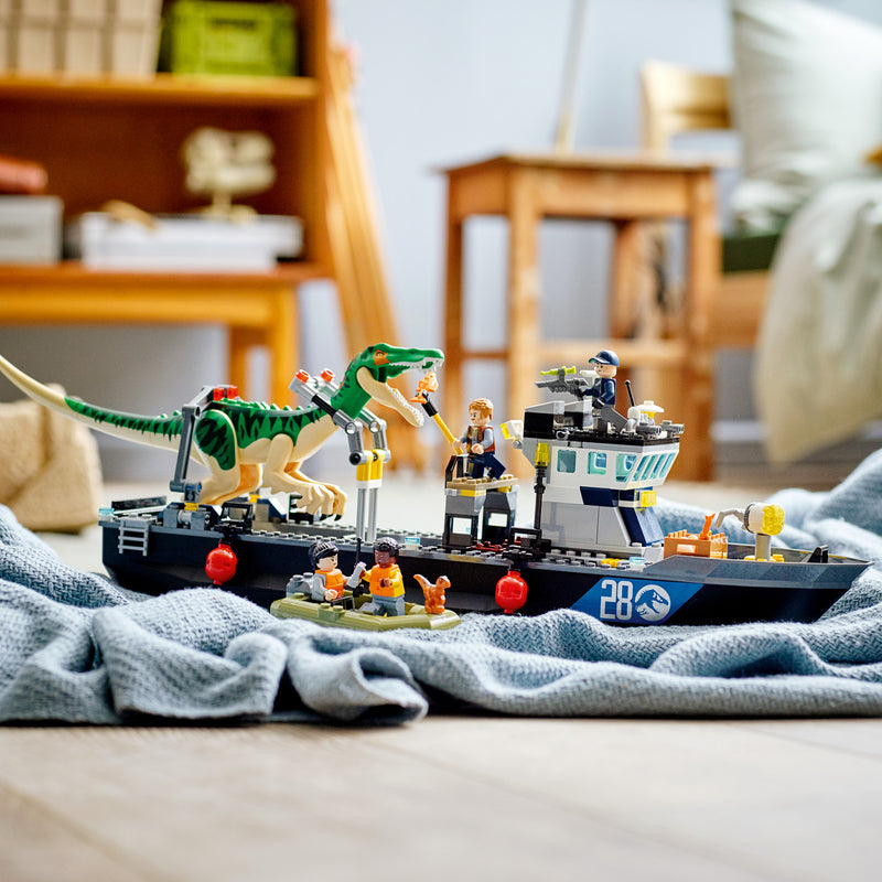 lego baryonyx boat escape