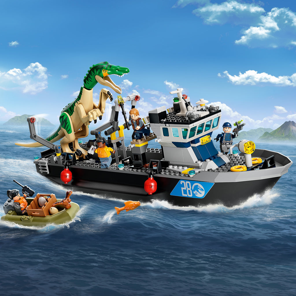 lego baryonyx boat escape