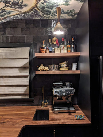 bar floating shelves