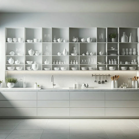 kitchen floating shelves