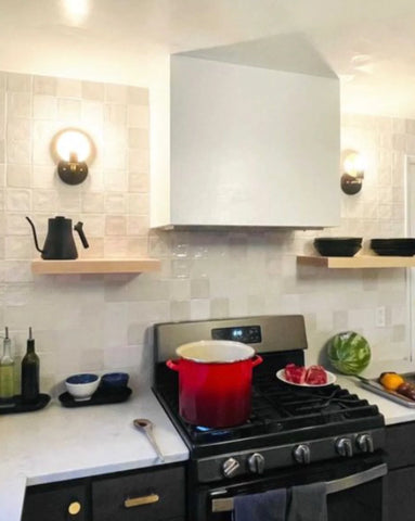 kitchen floating shelves