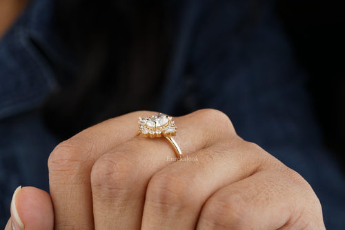 There's something so alluring about the hidden halo ring design. It ha... |  TikTok
