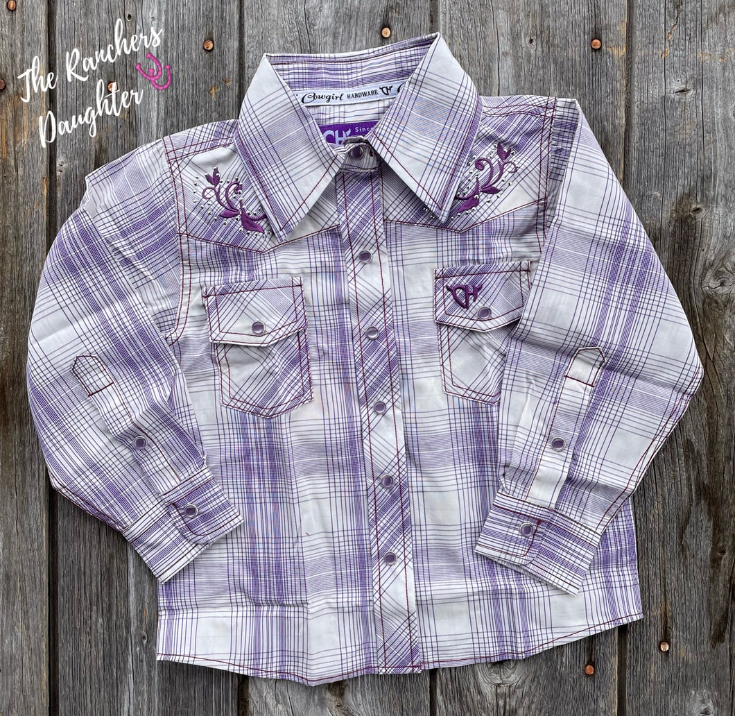 Lavender Toddler Western Shirt