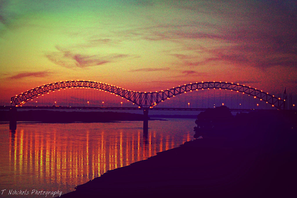 Tyre Nichols watermarked photo of the DeSoto Bridge, Memphis, Tennessee