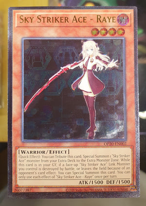 Yugioh - Sky Striker Ace - Hayate *Ultimate Rare* OP10-EN002 (NM