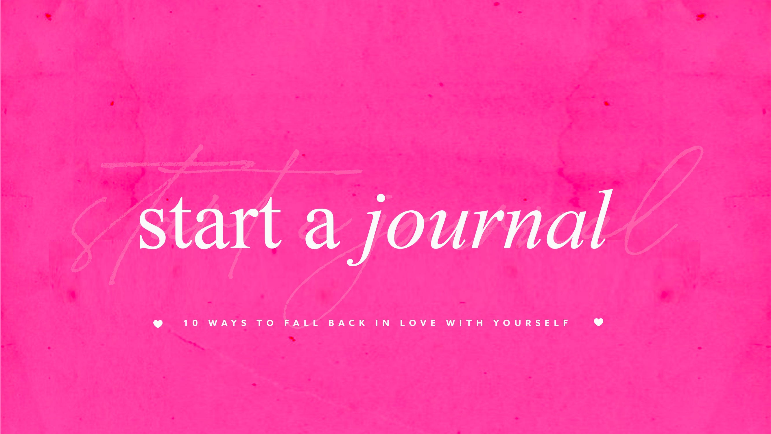start a journal