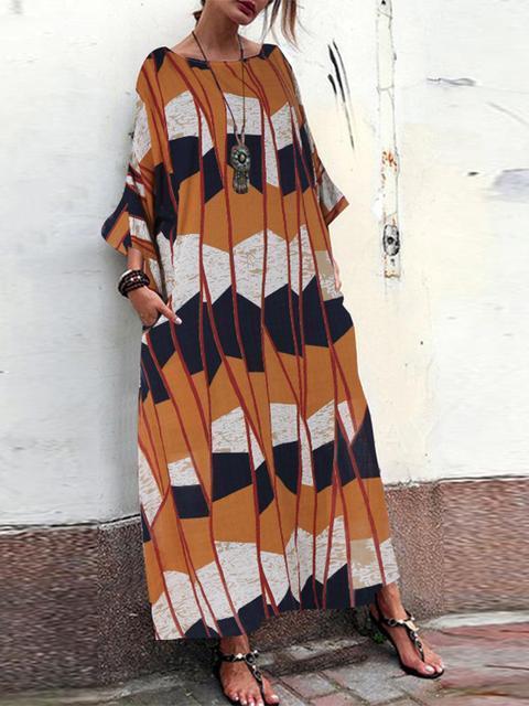 casual maxi dress with pockets