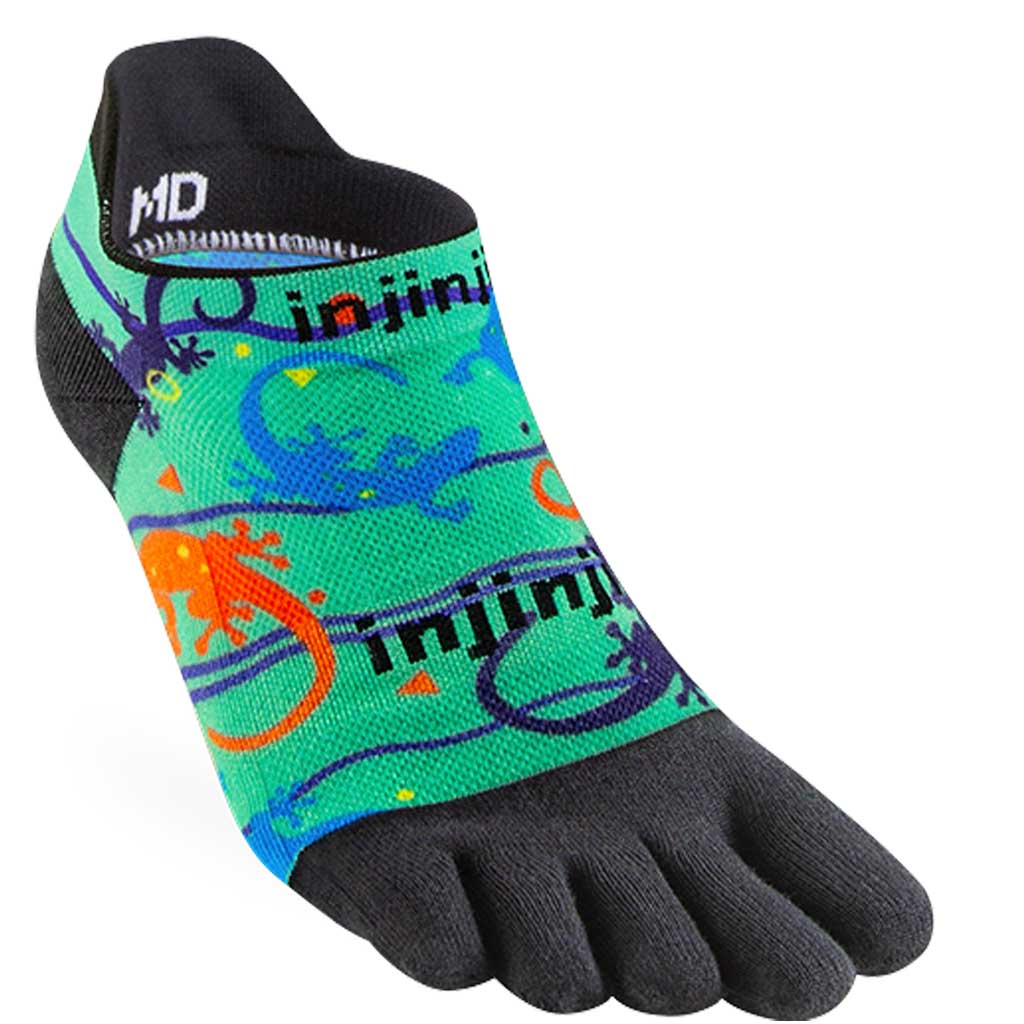 Injinji Men's Run Lightweight No Show Wool Toesocks