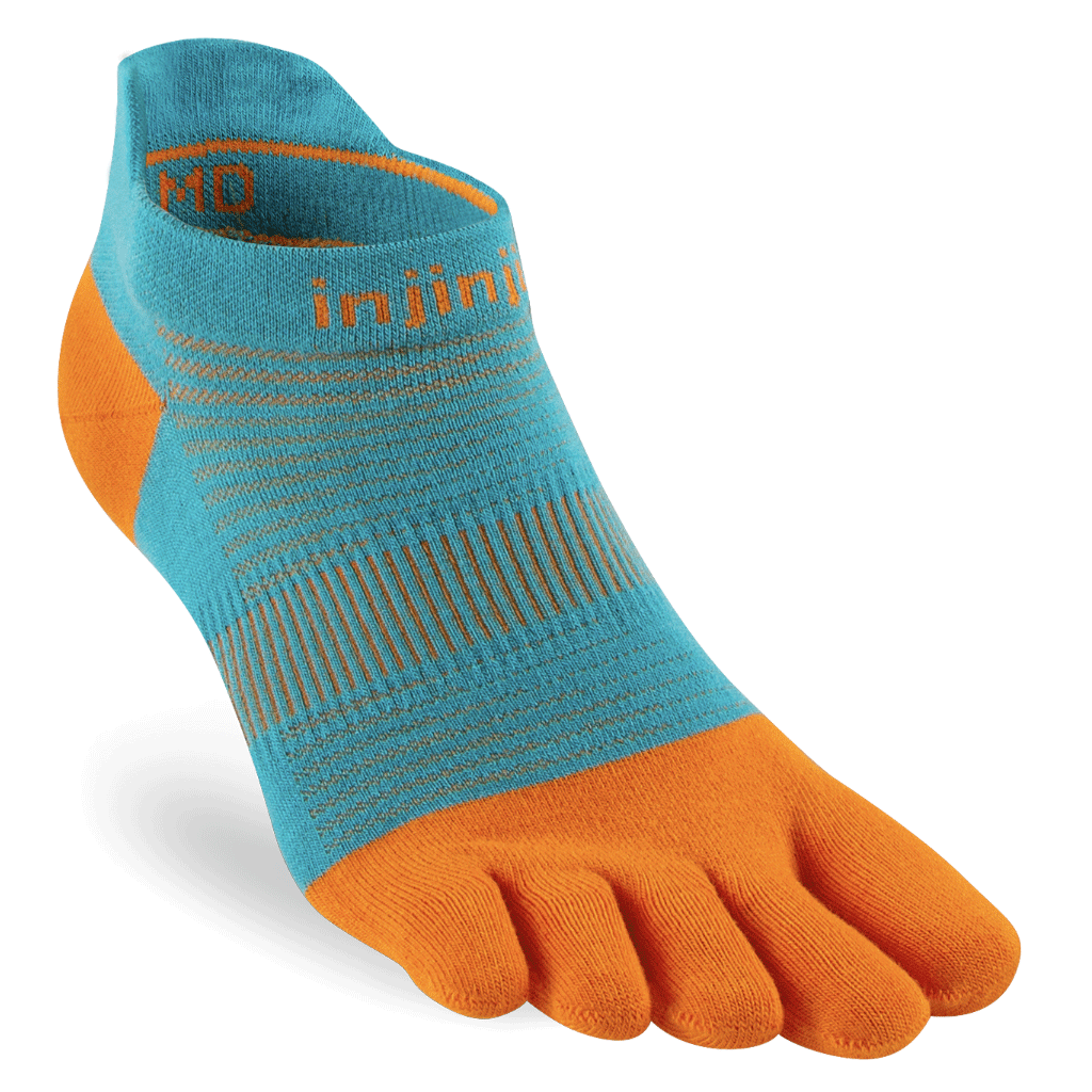 Injinji RUN Lightweight Mini-Crew Running Toe Socks Malibu