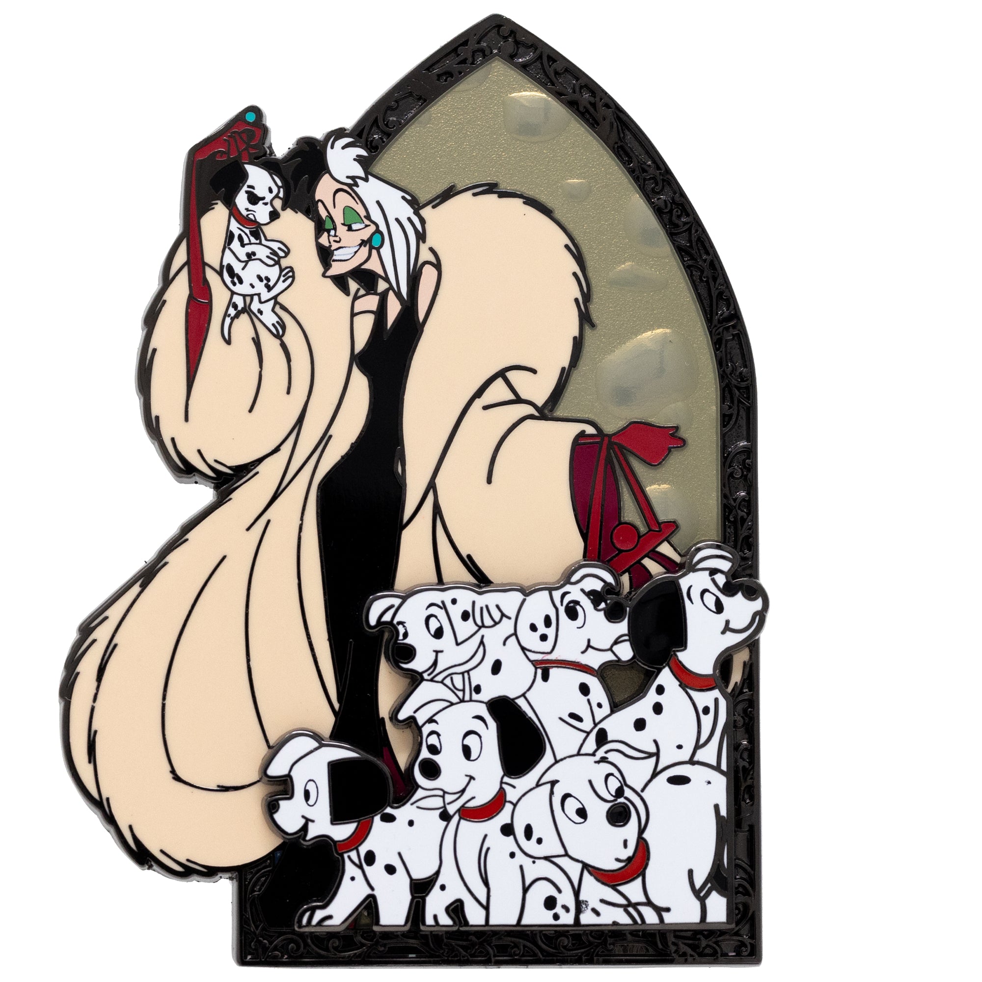 Disney Good Vs. Evil 101 Dalmatians and Cruella Collectible Pin on Pin Special Edition 300