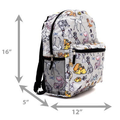 Disney Dogs and Cats Full Size Nylon Backpack