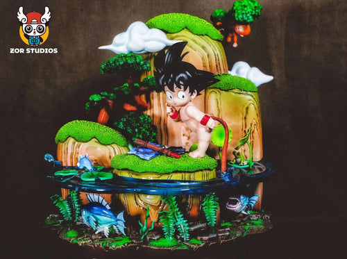 ZOR Studios | Kid Goku Fishing - Dragon Ball Resin Statue