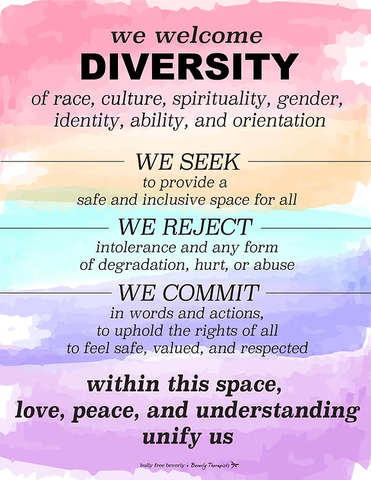 we welcome diversity of race, culture, spirituality, gender, identity, ability, and orientation downloadable poster pdf