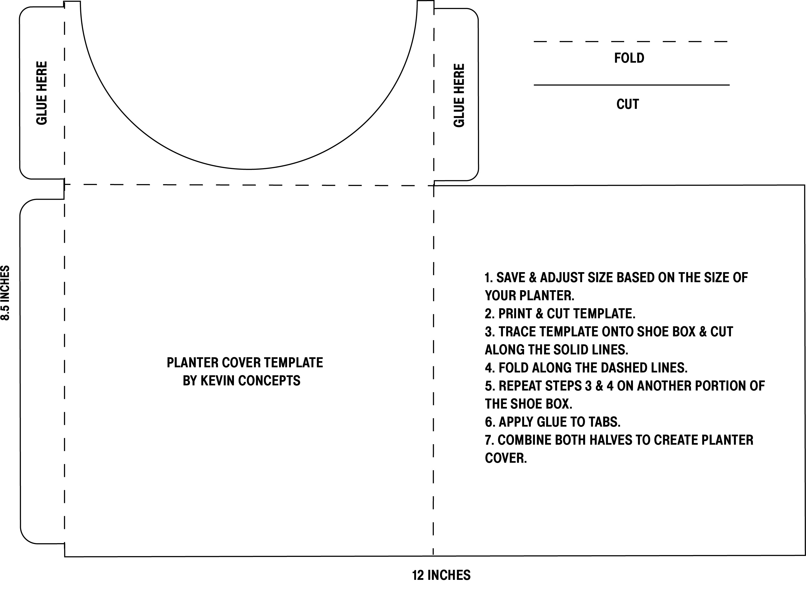 Planter Cover Template