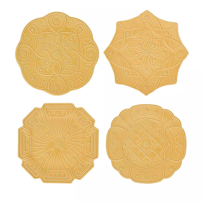 {Juliska} Jardins du Monde Dessert/Salad Plates :: Daffodil :: Set of 4