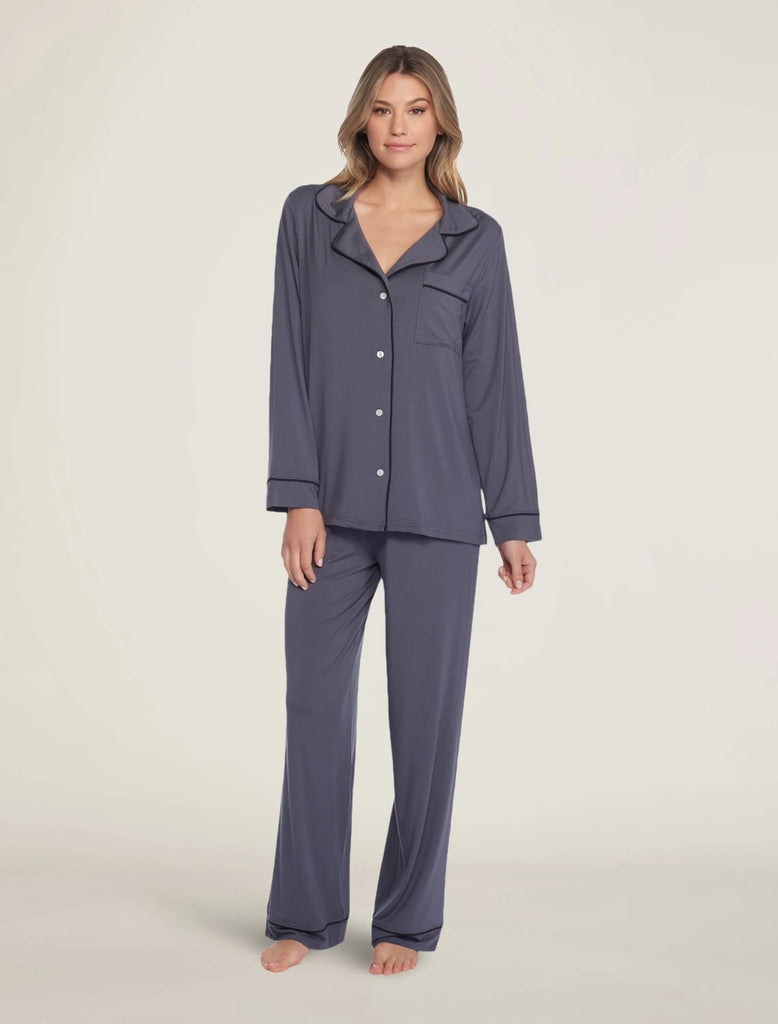 Barefoot Dreams} Luxe Milk Jersey Pajamas :: Women's :: Black w/ Pear –  Ellington & French