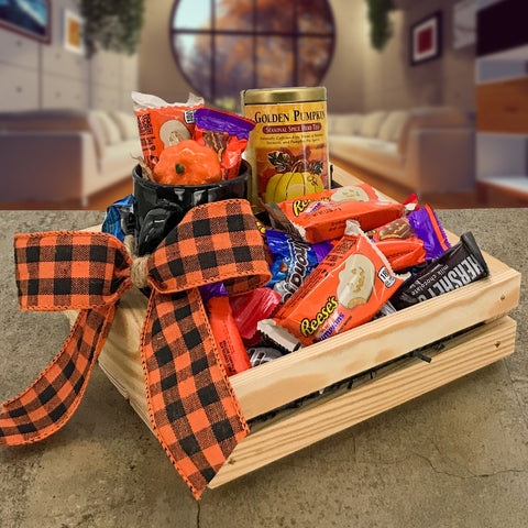 How to make a Halloween gift basket