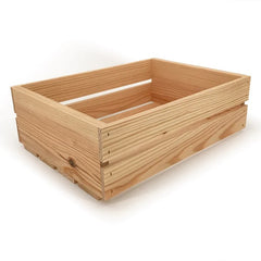 16 in x 12 in x 5 1/4 in wide slat style crate by Carpenter Core