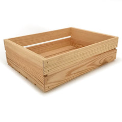 18 in x 14 in x 5 1/4 in wide slat style crates by carpenter core