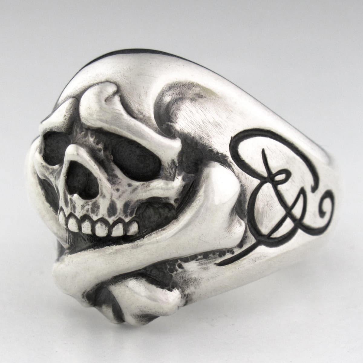 ラットレース - Cry Baby Cross Bone Skull Ring – RAT RACE OFFICIAL