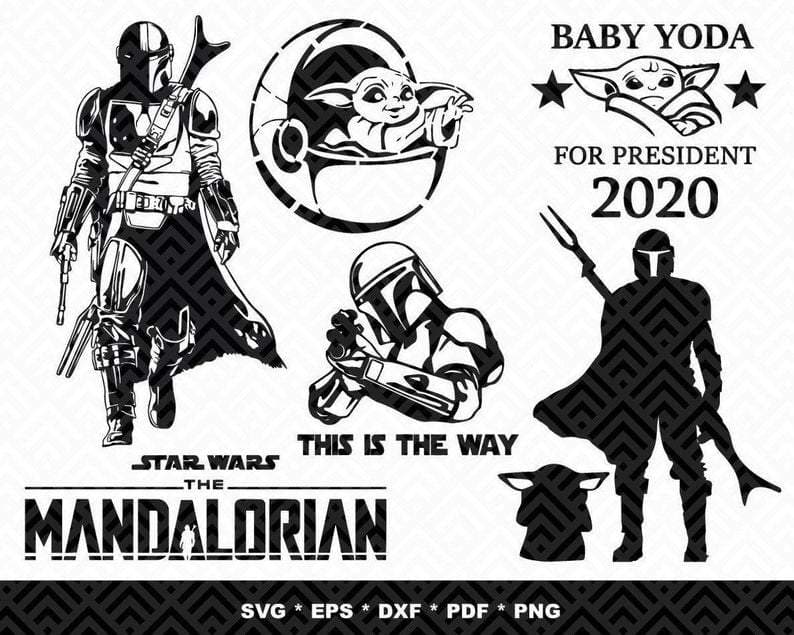 Download 500+ The Mandalorian Bundle Svg, Eps, Dxf, Png - Honey SVG