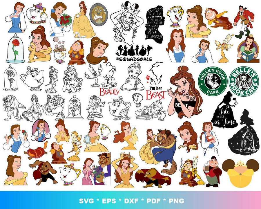 Download 7000+ Disney Princess Bundle Svg, Eps, Dxf, Png - Honey SVG