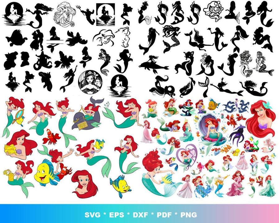 Download 7000+ Disney Princess Bundle Svg, Eps, Dxf, Png - Honey SVG