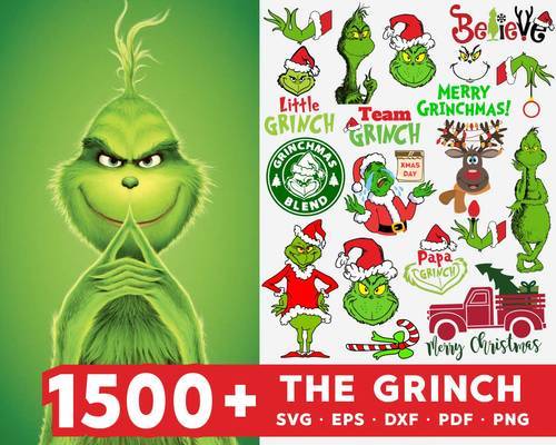 Download 1500 Grinch Bundle Svg Png Dxf Png Honey Svg