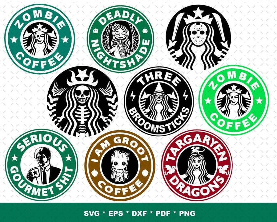 Download 300+ Starbucks Bundle Svg, Eps, Png, Dxf - Honey SVG