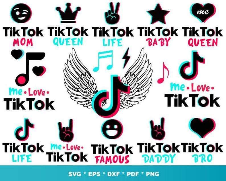 Download 1000 Tiktok Bundle Svg Eps Png Dxf Honey Svg