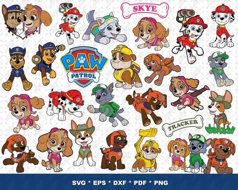 Free Free Paw Patrol Svg Bundle 662 SVG PNG EPS DXF File