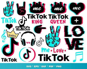 Download 1000 Tiktok Bundle Svg Eps Png Dxf Honey Svg